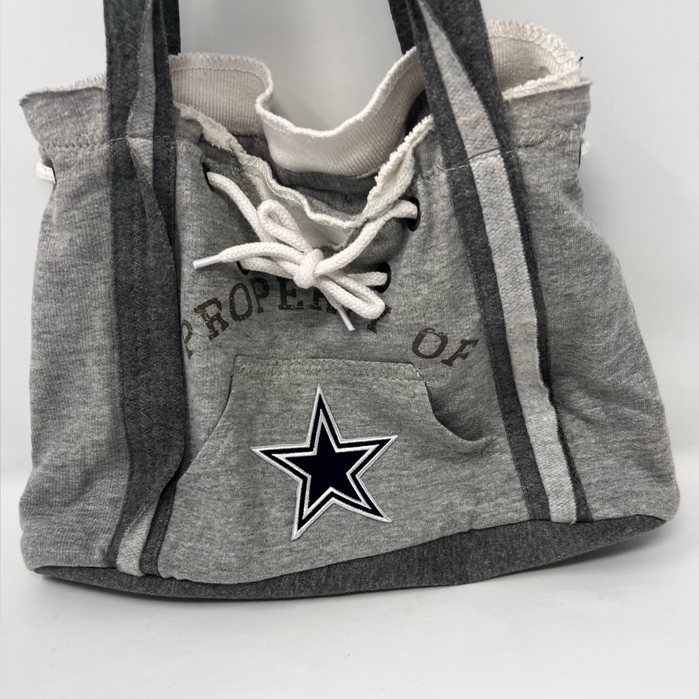 Little Earth Productions Purse Bag Dallas Cowboys Gray Cloth Snap Sweatshirt
